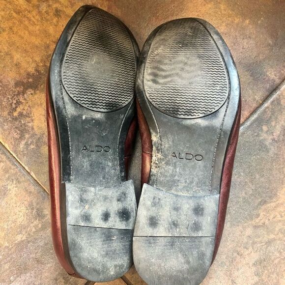 Aldo Men’s Slip-on Brown Round Toe Penny Loafer Size 10 - Picture 5 of 10